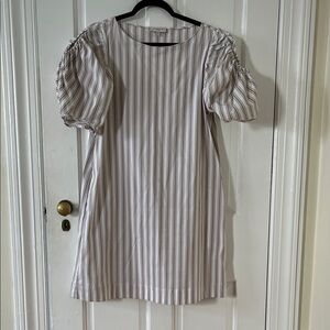 Lafayette 148 Cotton Puff Sleeve Dress